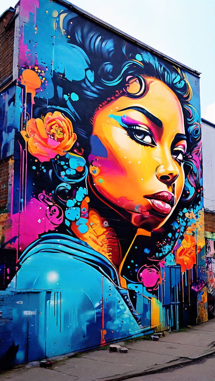 Vibrant Street Art Styles with Bold Graffiti and Urban Flair