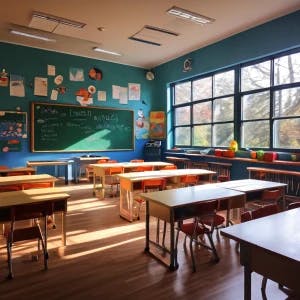 empty classroom pre-school